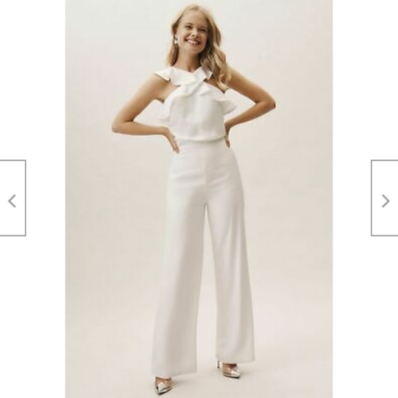 monique lhuillier white jumpsuit